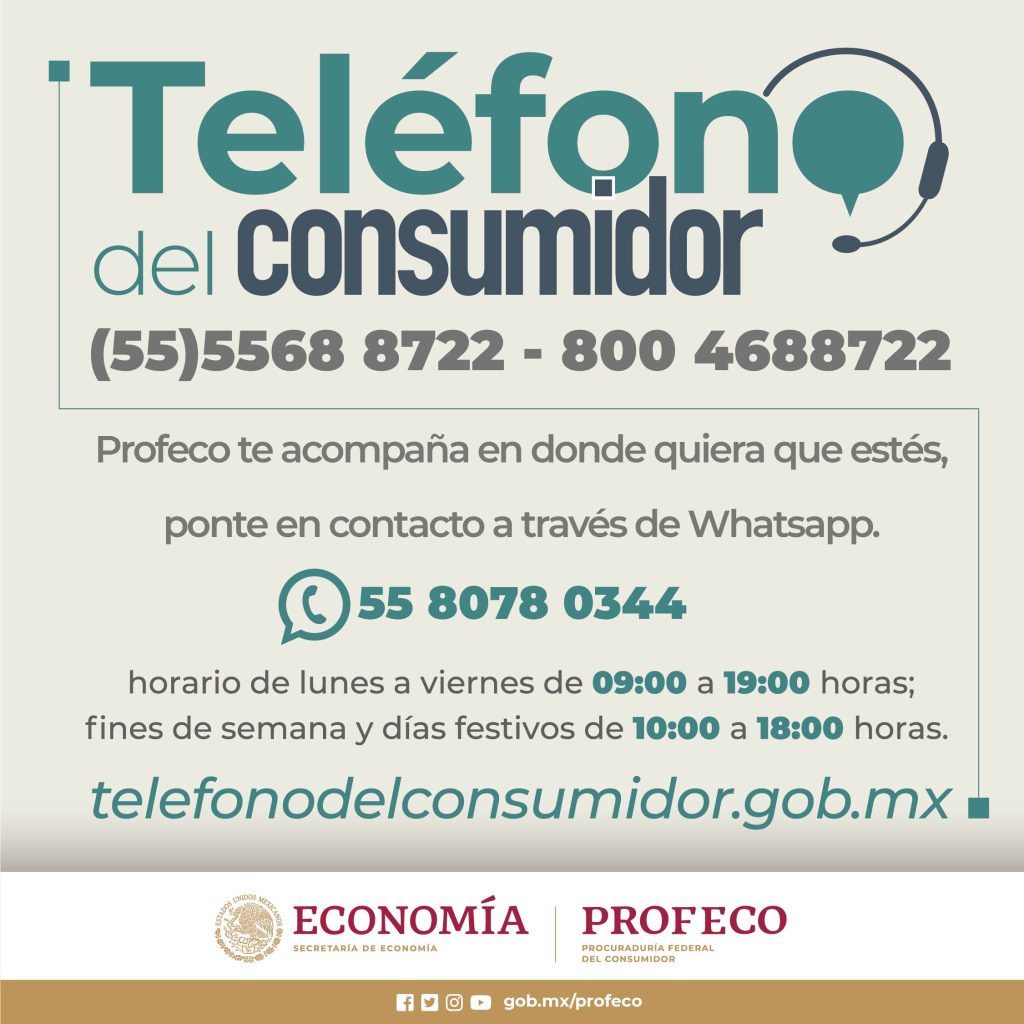 Teléfono del Consumidor TELCON PROFECO